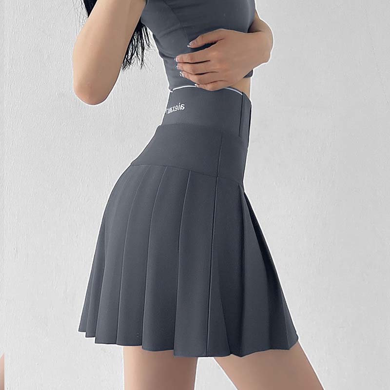 A-line Pleated Skirt for Women Autumn Winter Slim High-waisted Shorts Skirts Vintage Korean Style Plus Size Clothing