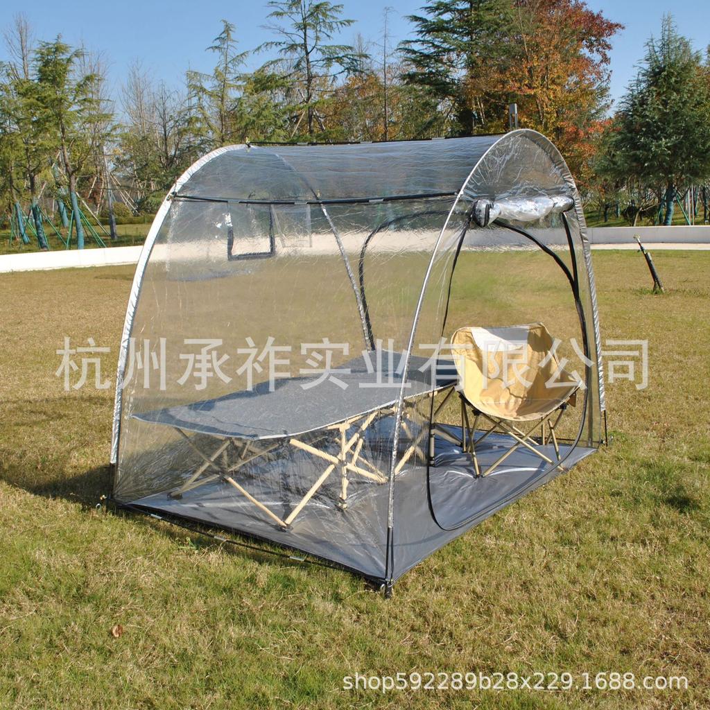 540° Clear Transparent Sports Tent: Ideal for Sunbathing, Birdwatching, and More
