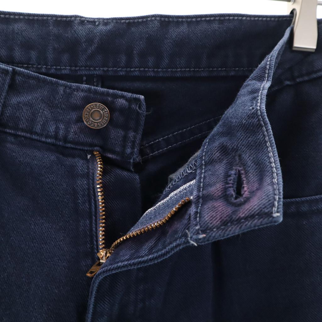 Levi's 90s Made in Japan Old Slim pants W28 Navy 5 pocket Men's Used