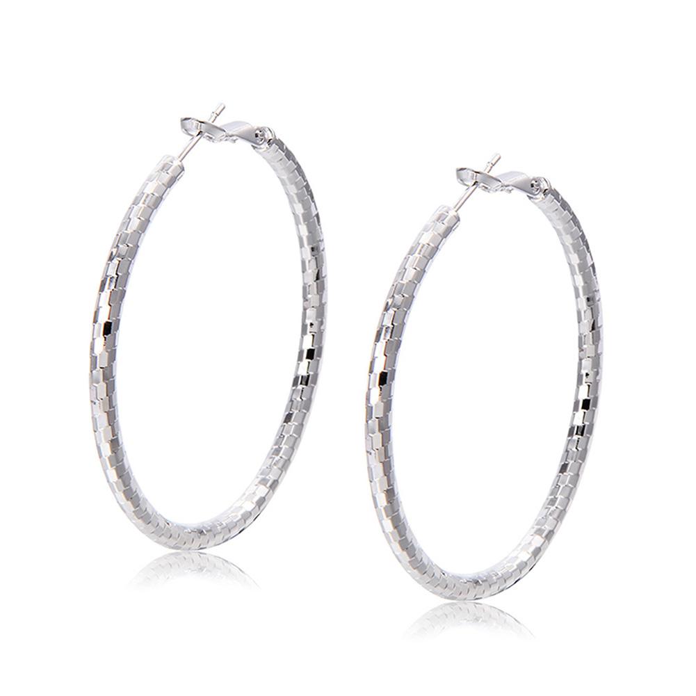Women Fashion Modern Style Earring Exquisite Matte Big Round Earbob