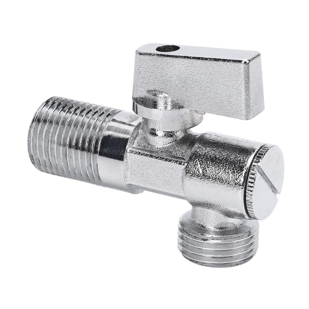 Eckventil Messing 1 4 Vierteldrehung G1 2in Einlass G1 2in Auslass Wasserabsperrung für Wasserspüle Badezimmer Toilette