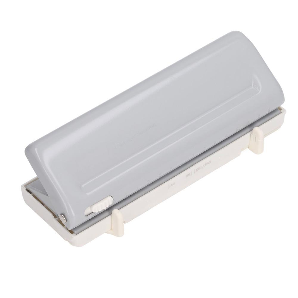 ABS Adjustable Paper Puncher Adjustable Center Spacing Loose Leaf Paper Puncher For Planners