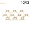 10 Pcs 6.3 MM Double Connector Bevel Inserts Bilateral Capacitance Connecting Terminal Right Angle DJ6126-C6.3