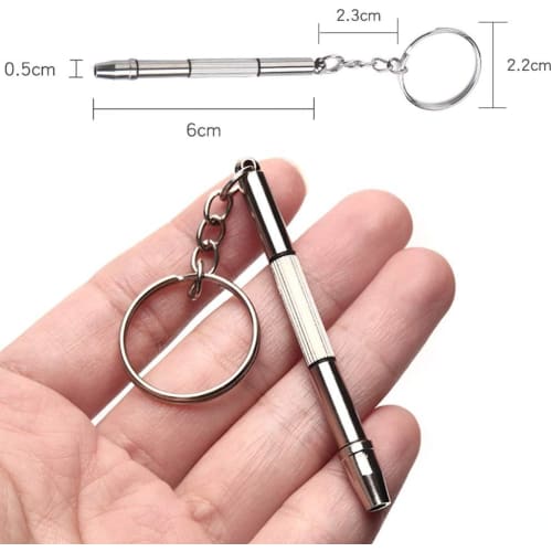 PC Screw Set, Mini Screwdriver Set for Glasses Repair, Watch Repair, Screw Replacement, and Computer Assembly (Mini Screwdriver, 4-in-1, 3 Screws)