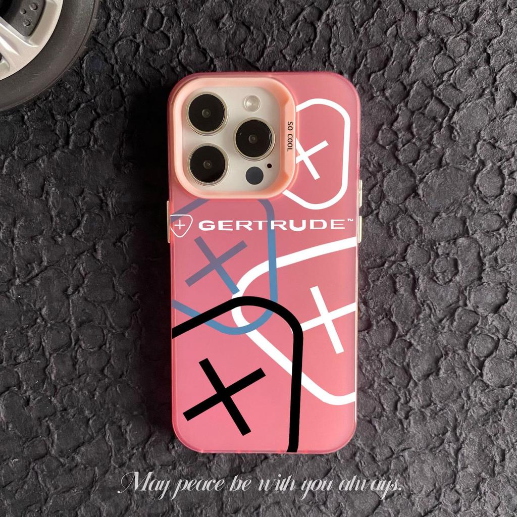 Trendy Designer PC Phone Case for iPhone 7 8 XR XS 11 12 13 14 Mini 15 16 Plus Pro Max-Coque Gertrude with Stylish Hulls