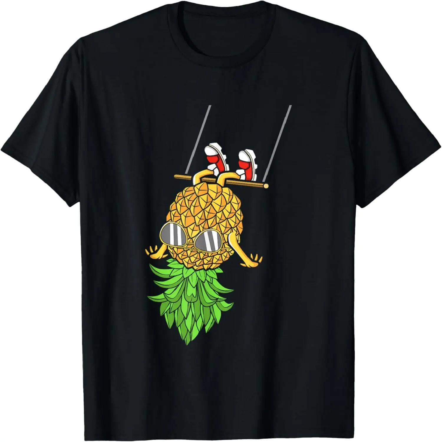 Three Pineapple Moon _ Funny Tropical Fruit Cursed Meme T-Shirt S