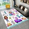Tappeto Tappetino per Bambini con Personaggi Cartoni Animati Gabby's Dollhouse per Sala Giochi Camera da Letto Soggiorno Divano Arredamento Casa, Tappeto per Area Bambini Tappetino Antiscivolo Regalo