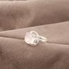 Rosenquarz Edelsteinschmuck, Handgefertigter Silberring, 925 Sterlingsilber Spiritueller Ring, Boho Schmuck Geschenk für Oma