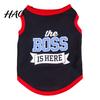 Letter Printing Dog Vest Pet Cute Summer T-Shirt Outdoor Clothes Ultra-thin Breathable Two-Legged for Small Pets Puppy
