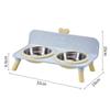 High-Leg Stainless Steel Cat Bowl - Anti-Tip, Neck Protection, Macaron Colors for Cats & Kittens
