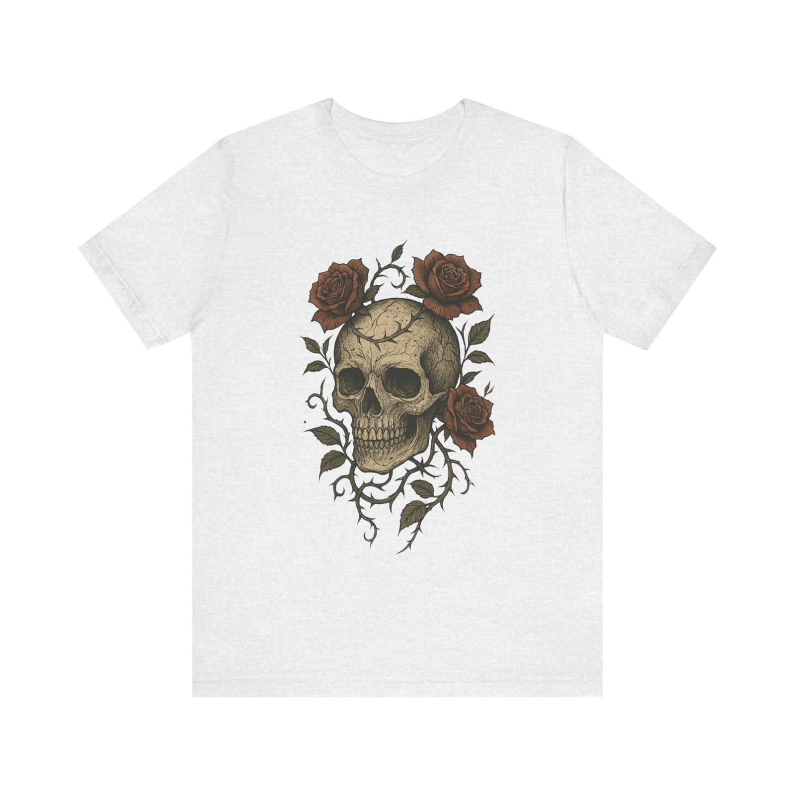 Skull and Roses Unisex Tee S разноцветный