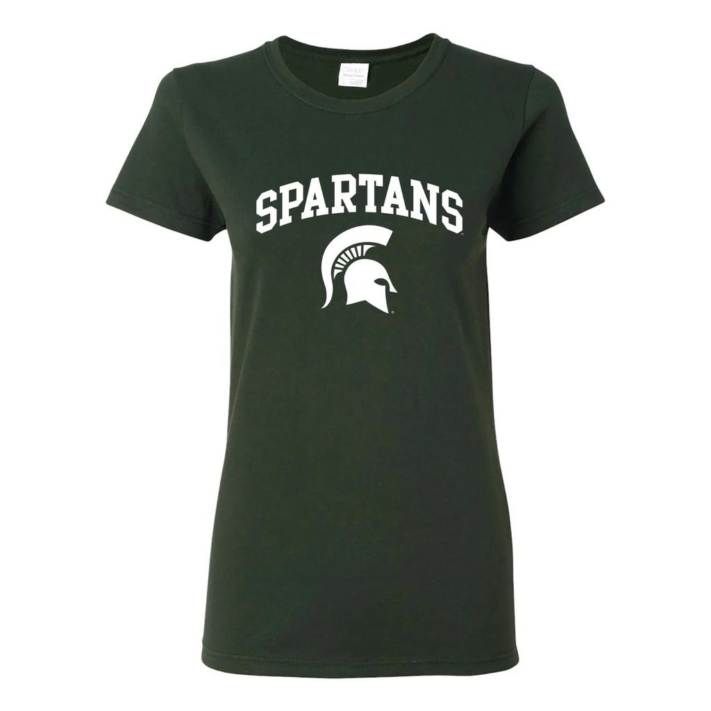 Michigan State Spartans Arch Logo Ladies T-Shirt