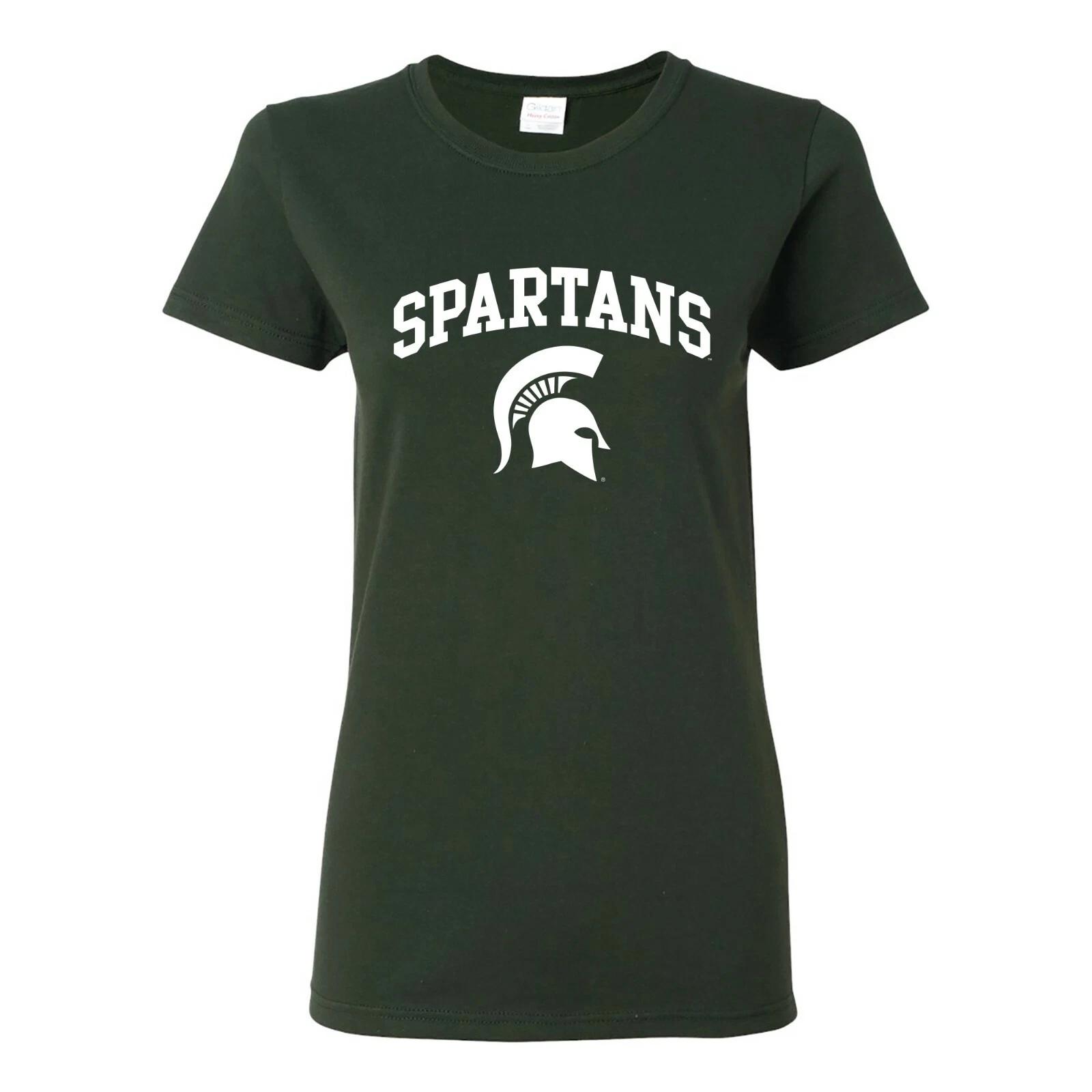Michigan State Spartans Arch Logo Ladies T-Shirt L