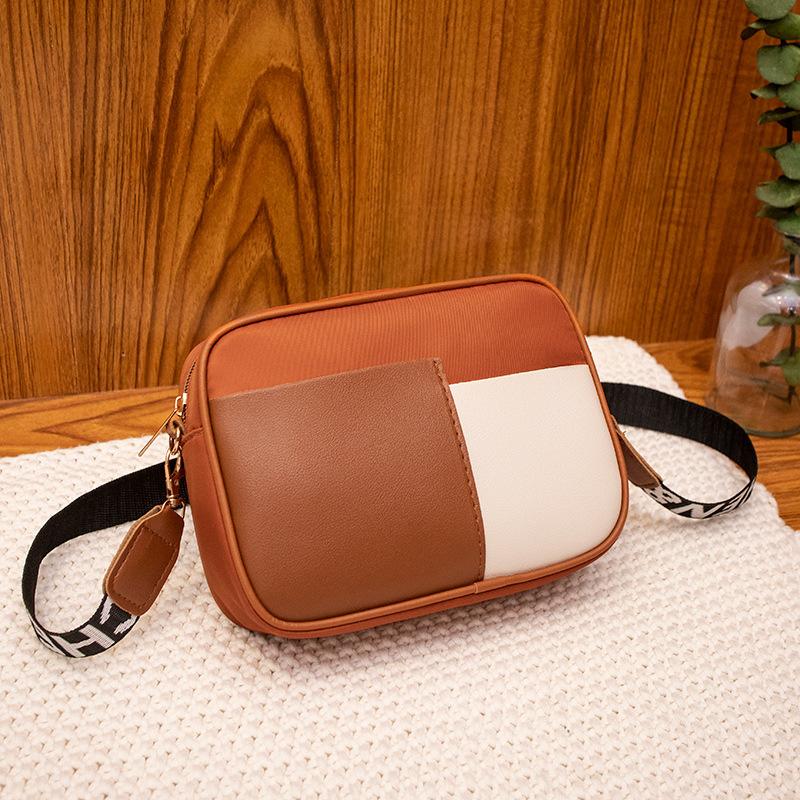 

New color matching women s bag casual small square bag shoulder messenger bag contrasting color mobile phone bag camera bag one piece