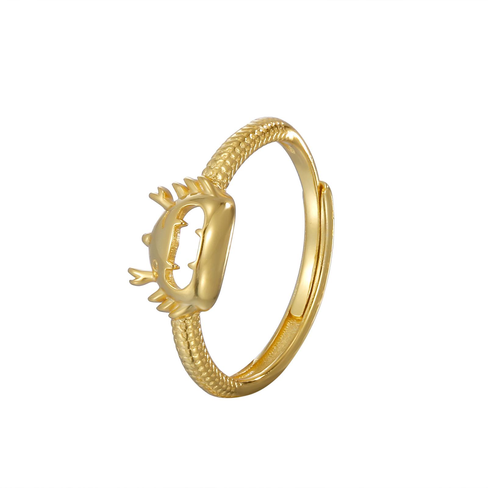 

Кольцо S925 Silver Dragon Year Ring для женщин, ретро, этнический дизайн зодиака Дракон, отверстие кольца регулируется, 2025 год, новинка adjustable opening