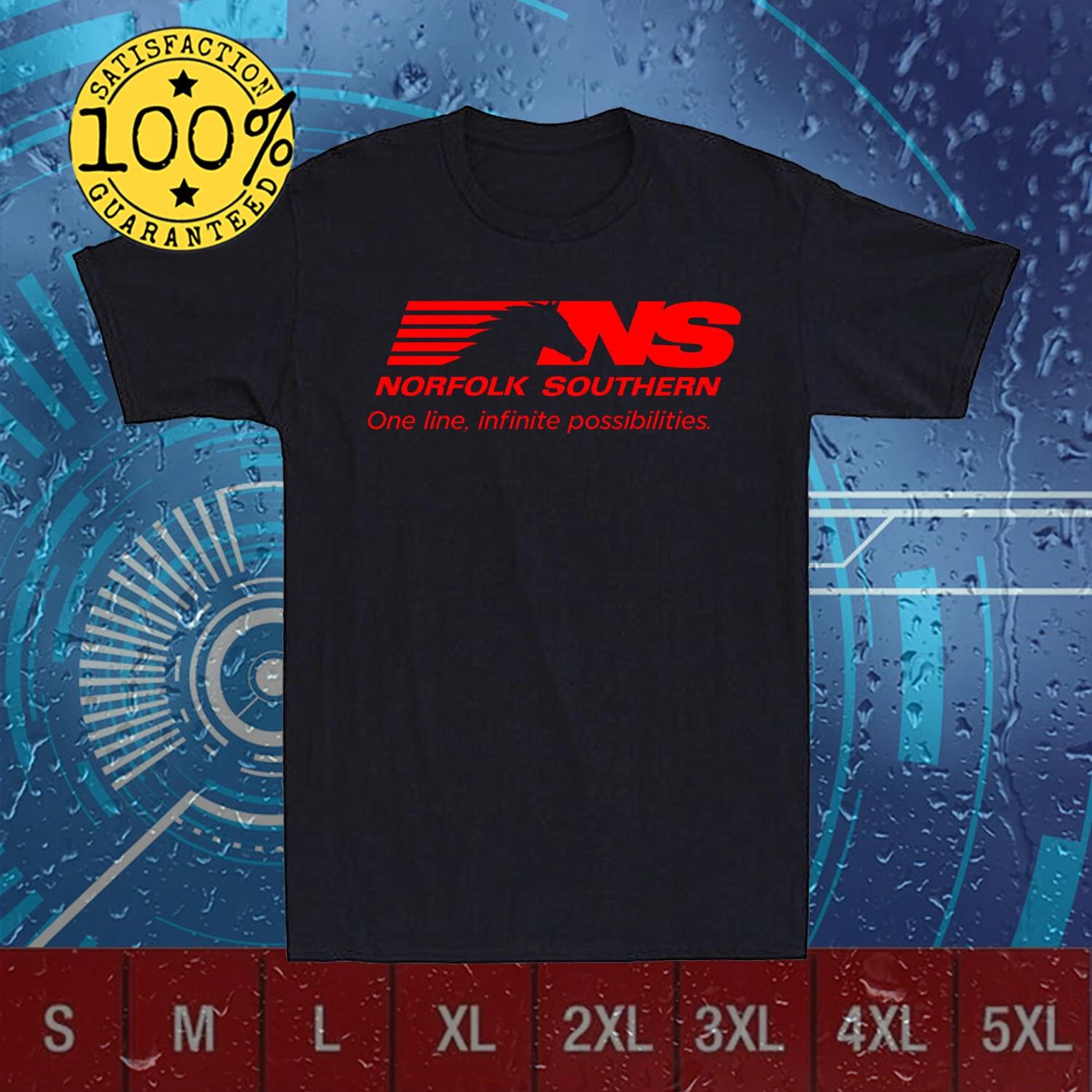 Железнодорожный логотип в стиле Norfolk Southern Смешной S-5XL XS