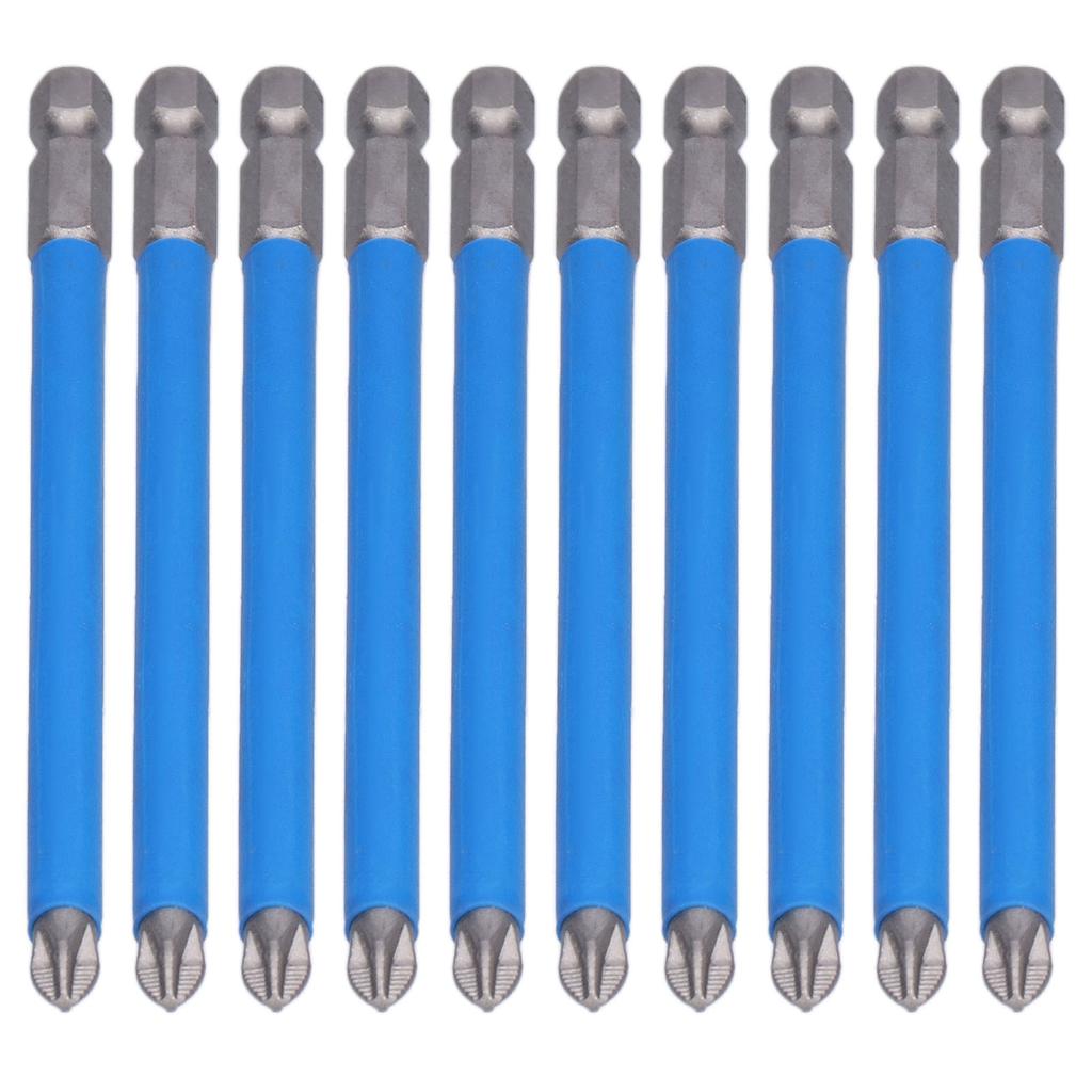 10Pcs Batch Heads Impact Resistant Electric Magnetic Drill Screwdriver Bit Kit Repair Tools
