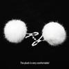 Fox Fur Pom-Pom Nipple Clamps: Sensual Restraint Toy for Couples