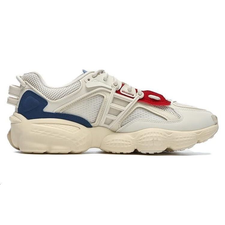 Fila Ladder Mesh Fabric Synthetic Leather TPU Comfortable Sports Low-Top Casual Shoes Men Sneaker Beige F12M322101FWA