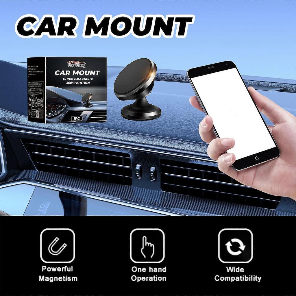 Car Stand, New Magnetic Folding Mobile Phone Stand For Rotating Dashboard Navigation For Cars