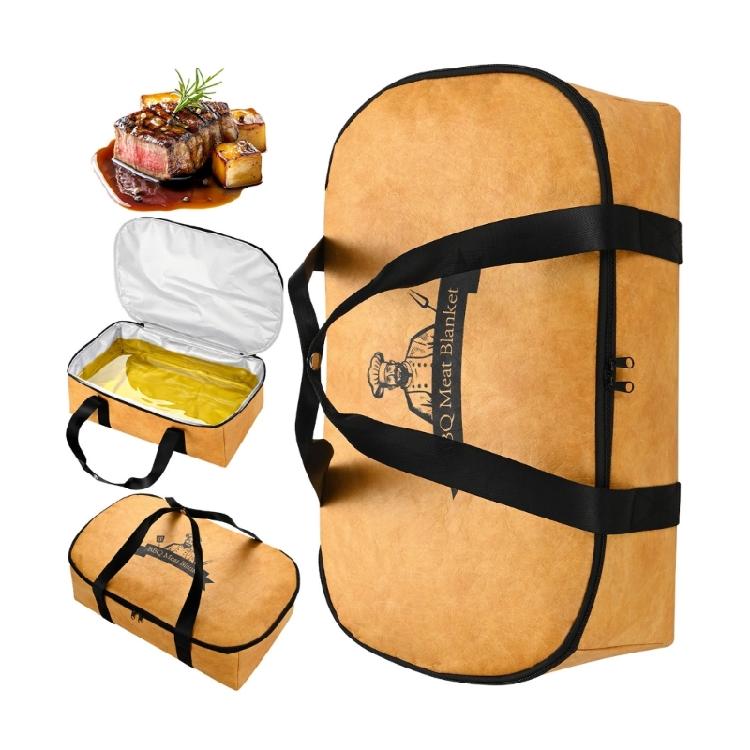

Flexible Barbecue Meat Storage Wrap That maintains In Moisture And Warmth For flavorful ready Dishes коричневый