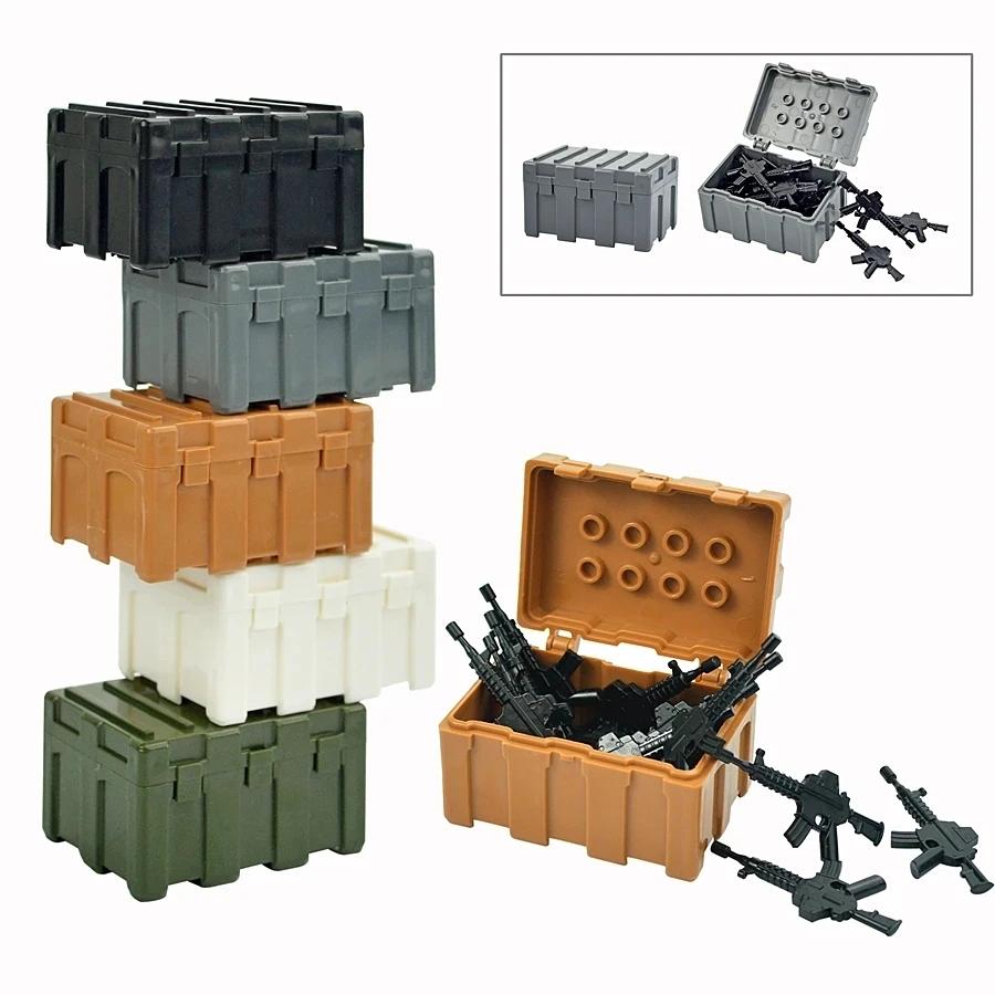 DIY Accessories Swat Weapon Soldier Guns Fence Ghillie Suits bricks WW2 Army MOC Parts Building Block Military Scene Series Toy