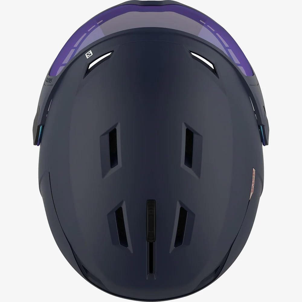 SALOMON ICON LT VISOR Wisteria Size M Women's Ski/Snowboard Helmet, Navy, (5659, L41199800)