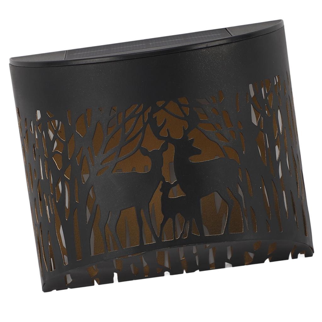 Outdoor Wall Light Solar Powered Wall Mounted Plastic and Iron LED Front Door Light for Patio Porch