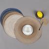 1PC 18cm Round Woven Non-slip Placemat Coaster Insulation Pad Mug Cup Table Mat Home Decor Kitchen Accessory