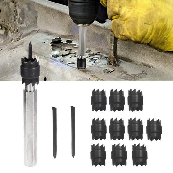 

9шт/13шт нержавеющая сталь точечная сварка сверла для удаления ударов набор инструментов для электрической дрели 13PCS