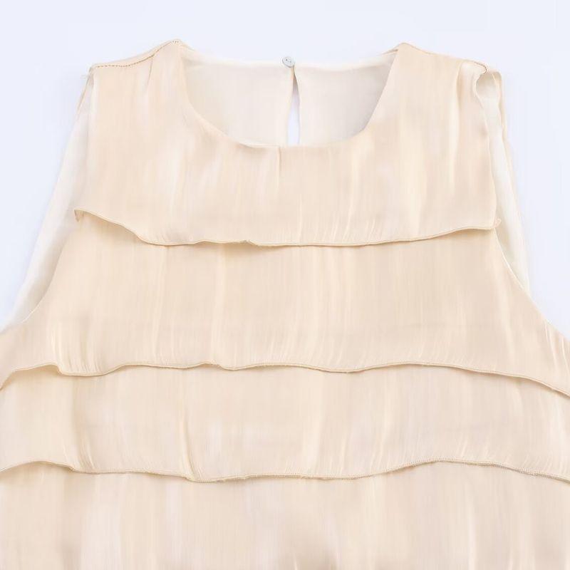 Kaslead New Women clothes Western Style Fashion Bright Effect Laminated Decoration Top 8312938 101