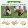 KingCamp Folding Camping No Assembly 50kg Weight Height Compact Low Table Table, Bamboo, One-Touch Opening/Closing, Required, Capacity, 3-Level