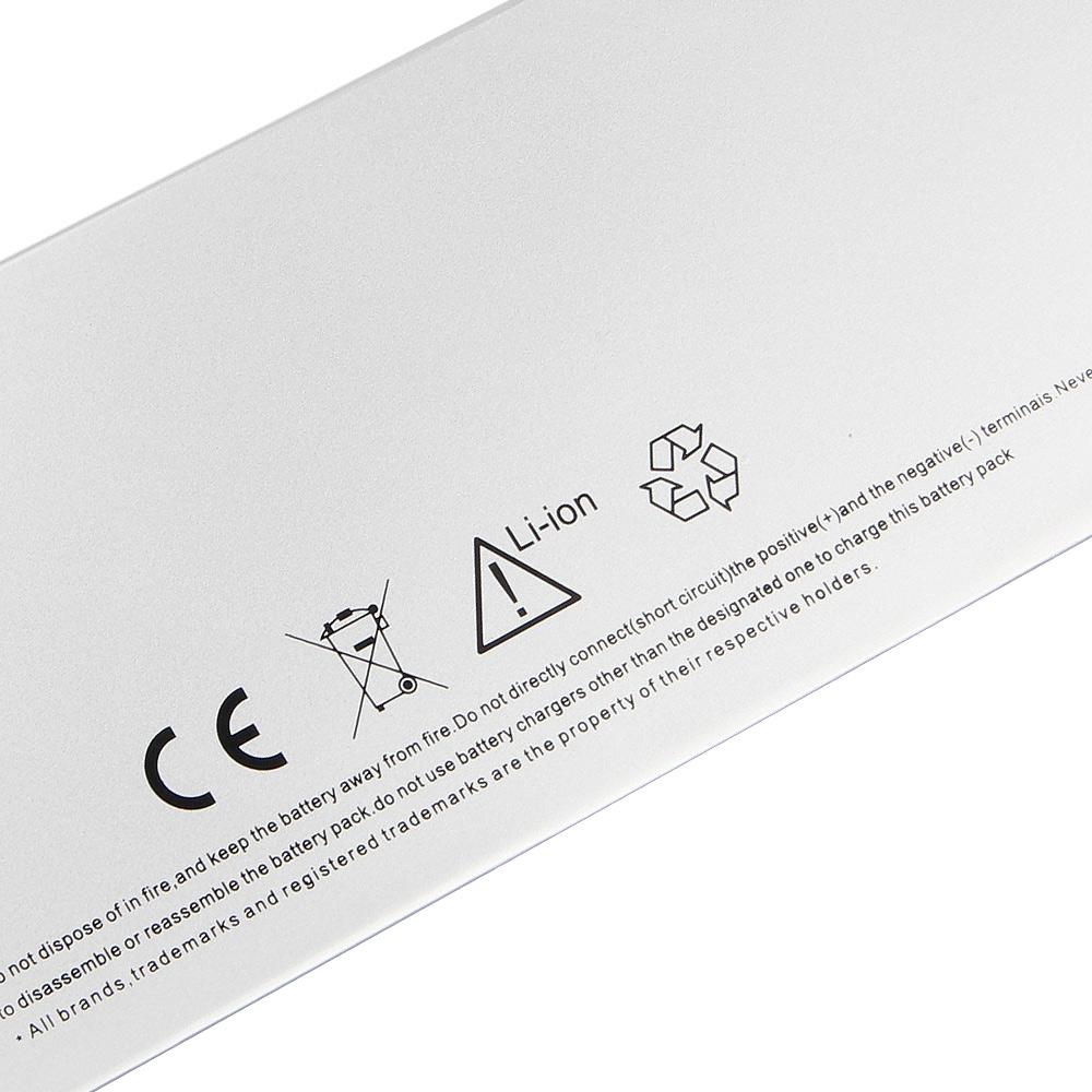 Erstatningsbatteri for MacBook 13 A1278 2008 MB467 MB771 MB466 A1280 Laptop-batteri 45Wh