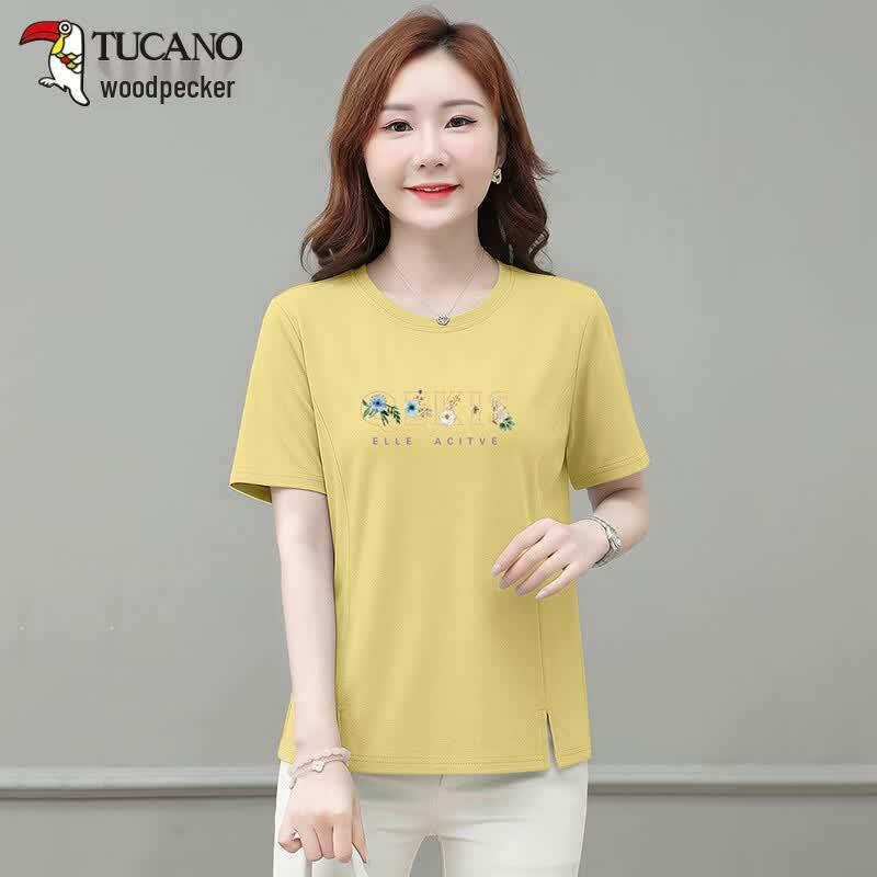 TUCANO Women s Printed Short Sleeve T-Shirt M лимонно-желтый