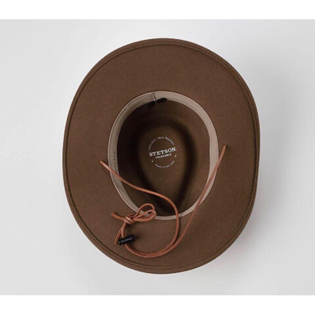Used Brand new unused Stetson hat brown made in USA STETSON