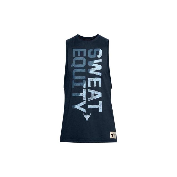 Under Armour Project Rock Tank Top College Navy Men s 1357185-408 S