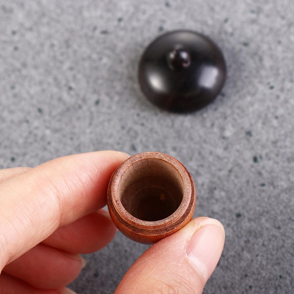 Sandalwood Outdoor Capsules Organizer Wooden Pill Box Granule Storage Box Travel Pill Case