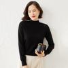 JKASHDK Suéteres sueltos de cuello alto medio de manga larga con estampado de Color sólido informal a la moda para mujer Otoño Invierno