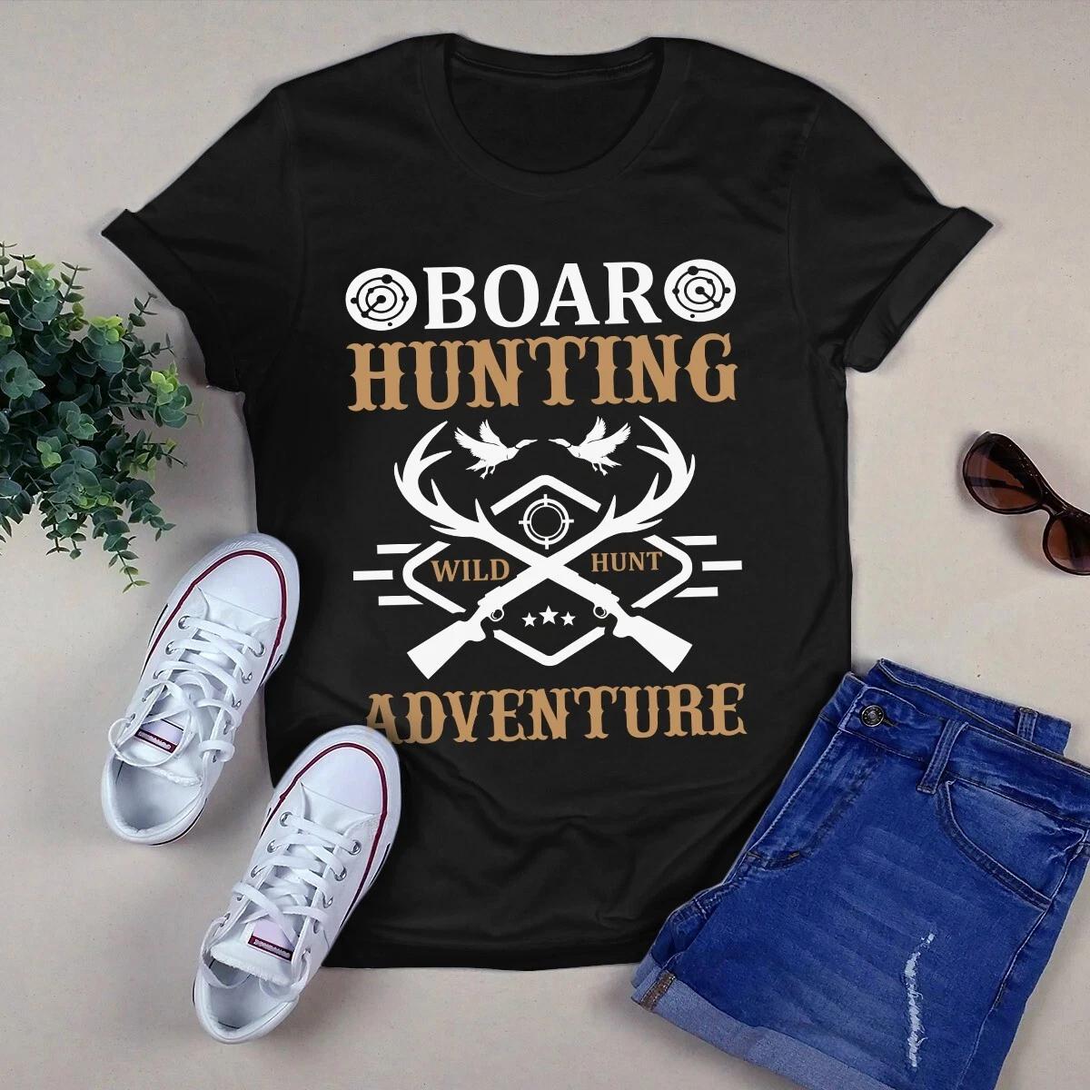 Men s and Women s T-shirts Boar Hunting Wild Hunt Adventure Hunting M