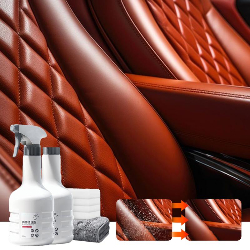 Car Interior Cleaner Multi Surface Cleaner Spray Effective High Foam Multipurpose Car Cleaner For Dash Leather Trim Glass Fabric