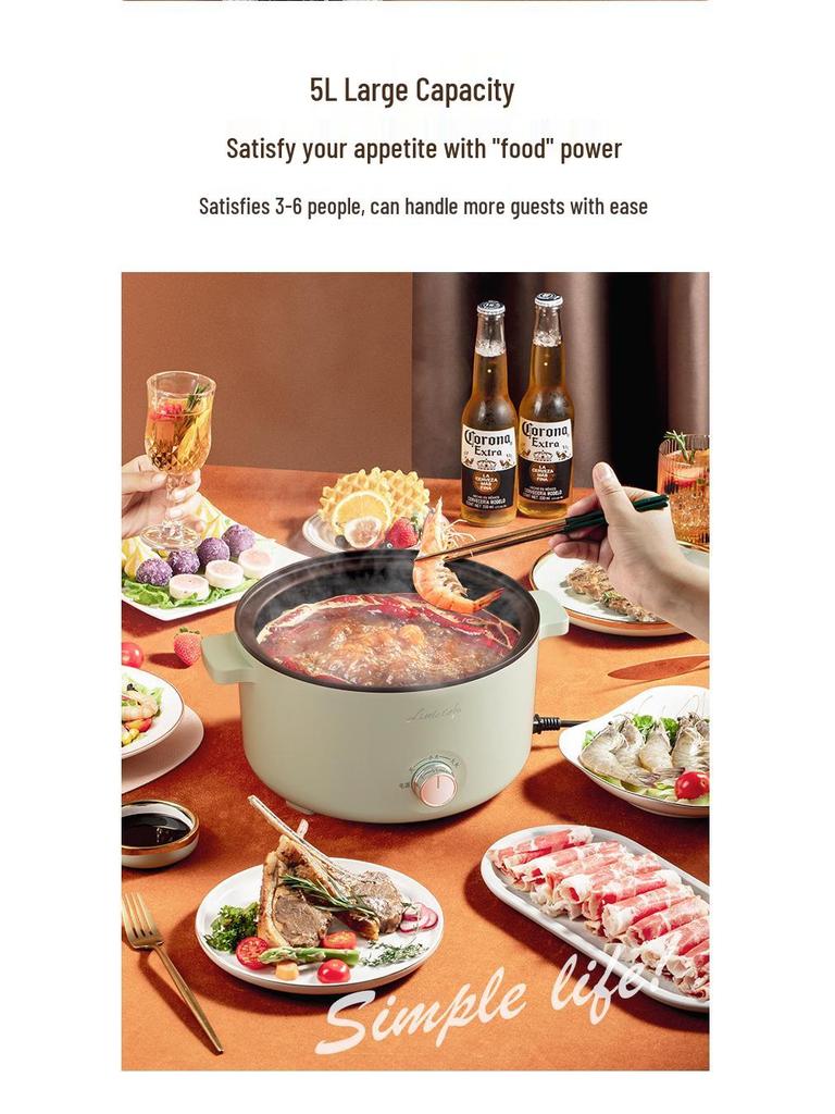 Xiao Huaxian Multifunctional Electric Frying and Hot Pot (Serves 4-8)