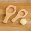 Flat Bottom Wooden Suzhou-style Mooncake Mold Hand Press Cookie Mould Rice Cake Mold  Bakery