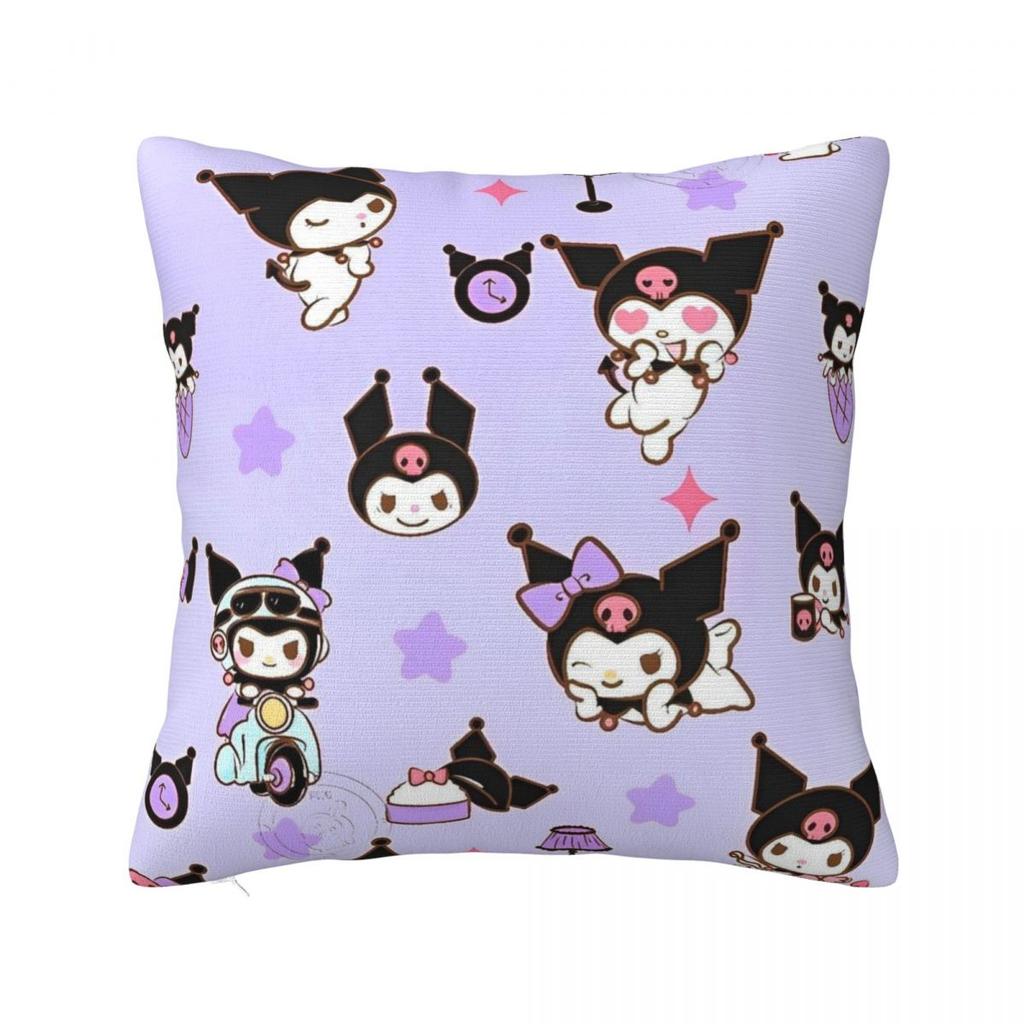 Pillow Case Cute Kuromi Cartoon (28) Soft Pillow Cover Novelty Cushion Cover Custom DIY Pillowcases For Sofa Home Decorative