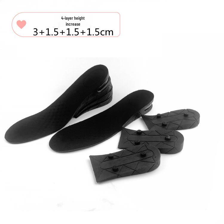 Thickened PU Air Cushion Insole: Shock-Absorbing, Height-Increasing Pad for Men & Women
