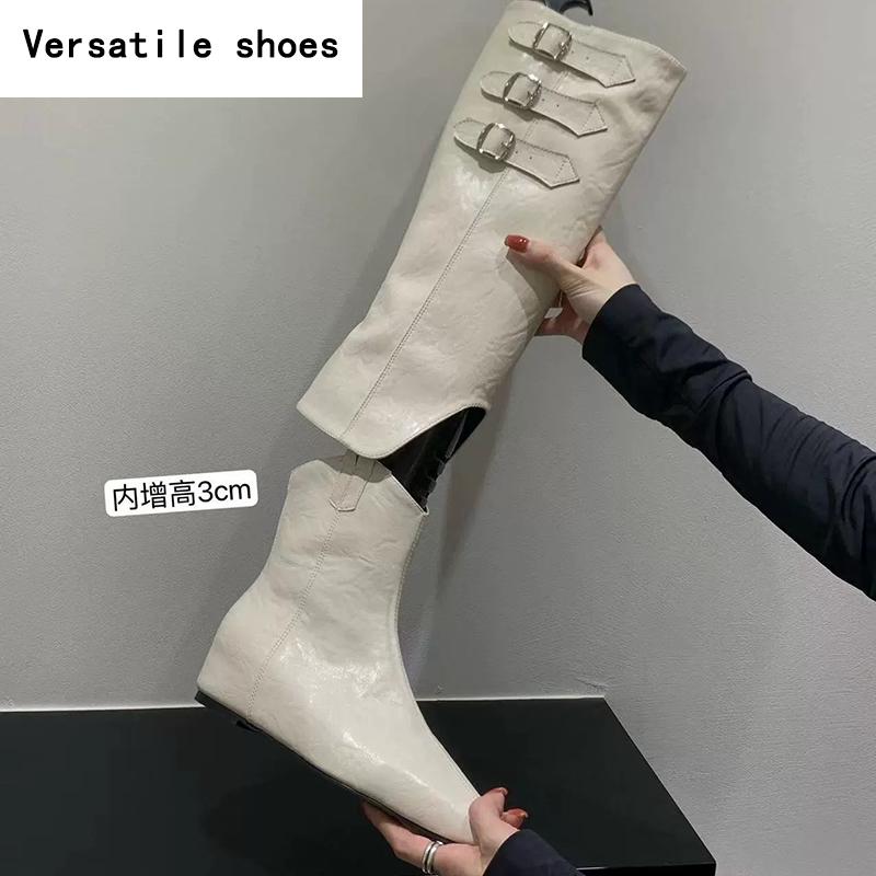 Внутренние женские сапоги до колена — фото 6