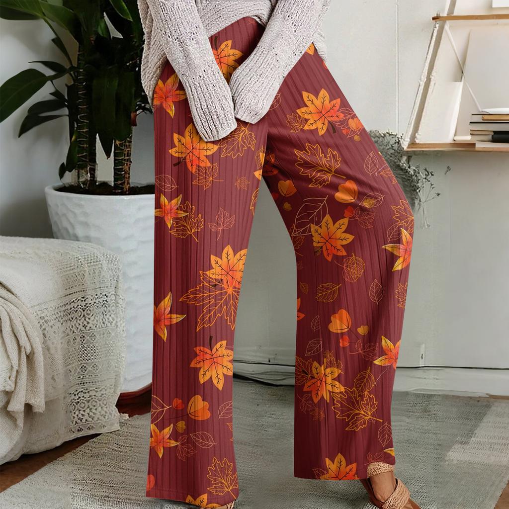 Pajama Pants, Sleepwear, Casual Drawstring Elastic Waist Pants, Comfortable Straight-leg Loose Pants