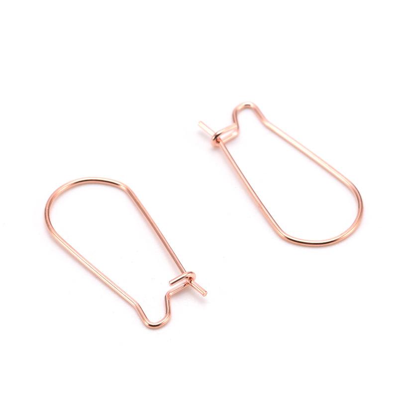 Nice Stainless Steel Ear Hook Assembly DIY Titanium Steel Earrings Findings 18k Gold-plated Earring Decorative Hardware