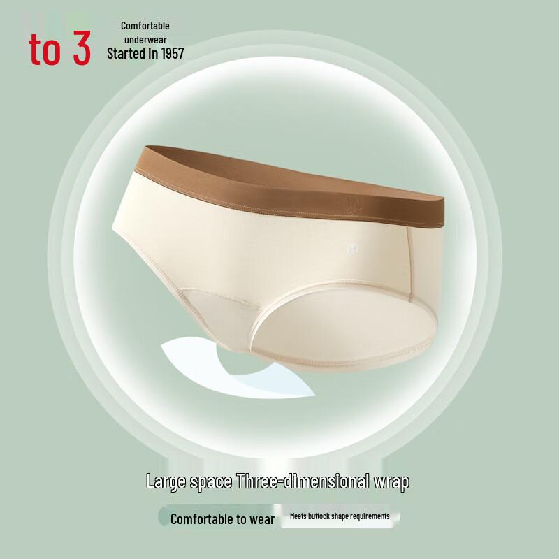 Hodo Women's 7A Antibacterial Breathable Cotton Blend Briefs 4-Pack