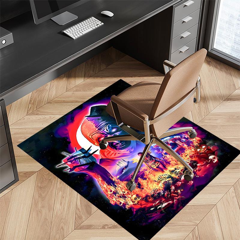 Art the Clown Terrifier Printed Absorbent Washable Carpet, Non-Slip Bathroom Mats, Kitchen Rugs, Yoga Mat,Living Room Entrance, Camping Picnic Rugs