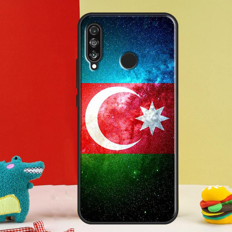Azerbaijan Flag For Huawei Nova 12i 12s 11i 5T 9 10 SE Y91 Y90 Y60 Y70 Y72 Y61 P60 Pro P20 P40 P30 Lite Case